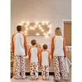thumbnail image 6 of Thanksgiving Matching Pajamas for Family Letter Maple Leaf Print Long Sleeves Top Pant Loungewear, 6 of 8