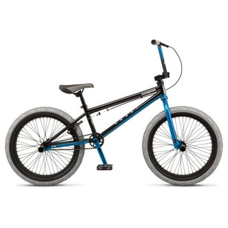 Mongoose Grid 90 Silver BMX Freestyle Bike with 20-Inch Wheels and