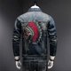 thumbnail image 3 of Abrigos de mezclilla para hombre, chaqueta vaquera azul de otoño para hombre con bordado, talla L Y2k, ropa holgada de tela para hombre, alta calidad, G grande, 3 of 5
