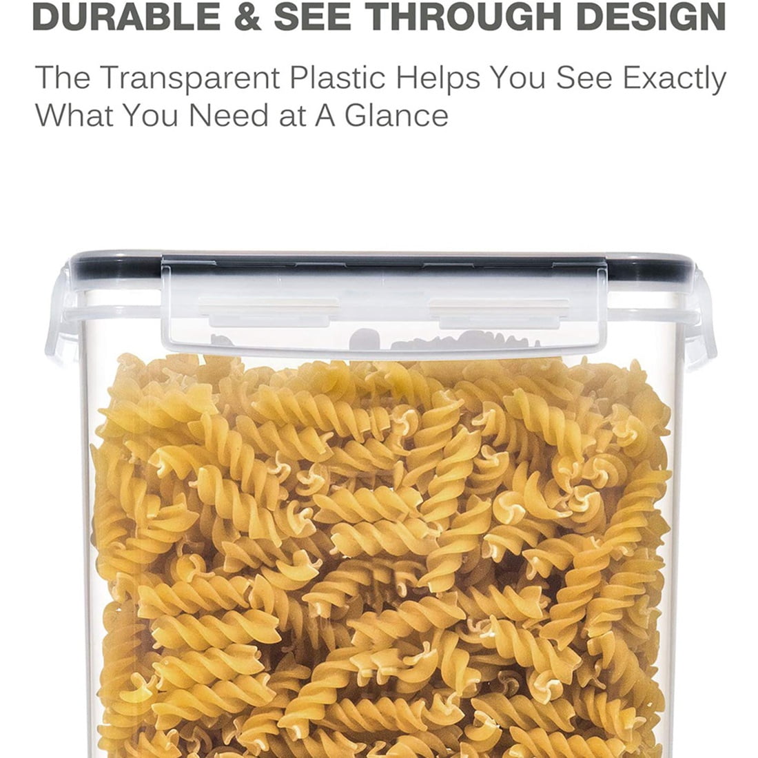 2PCS Food Storage Containers with Lids Airtight 6.5L, for Dry Food