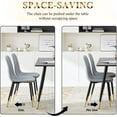 thumbnail image 5 of NORDICANA Set of 4 Dining Chair Unique Design Upholstered Velvet Kitchen Chair Ergonomic with Backrest Soft Living Room Chair Armless with Metal Legs for Home, Dining Hall,Restaurant, 5 of 7