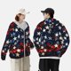 thumbnail image 4 of Fotbe Red Blue White Stars Chaqueta con Protección Solar UPF 50+ para Hombre y Mujer, Camisa con Capucha y Bolsillos-Medium, 4 of 7
