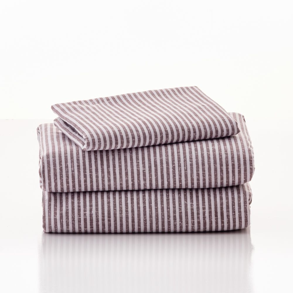 Supersoft College Dorm Sheet Set in Callum Stripe, Twin XL Size, Stripe