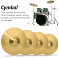 thumbnail image 6 of Brass Crash Cymbal Drum Instrument Cymbals Practical Alloy Cymbal for Percussion Instruments Players Beginners, 6 of 7