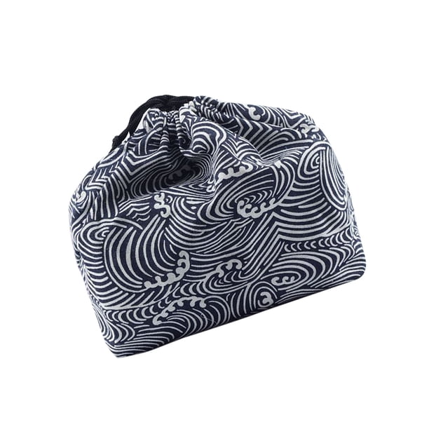Inteprter estilo japonés bolsa con cordón bolsa de tela de algodón y lino colgante organizador elegante bolsa de almacenamiento Type11 NO11 Inteprter HA004013-05