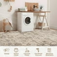 thumbnail image 3 of Haperlare Rugs for Living Room Washable Vintage Distressed Non Shedding Area Rugs for Bedroom Floral Non Slip Indoor Floor Carpet,9'x12' Beige Rugs, 3 of 7