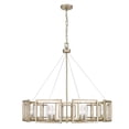 thumbnail image 4 of Marco 8 Light Chandelier in White Gold with Clear Glass, 4 of 7