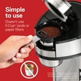 Hamilton Beach The Scoop SingleServe Coffee Maker, 14 oz., Stainless
