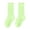Green, variant on Girls Mid-Calf Socks Cotton Blend Princess Socks Ruffled Trim Spring and Summer School Socks Uniform Student Socks Orange Size 9-12 Years