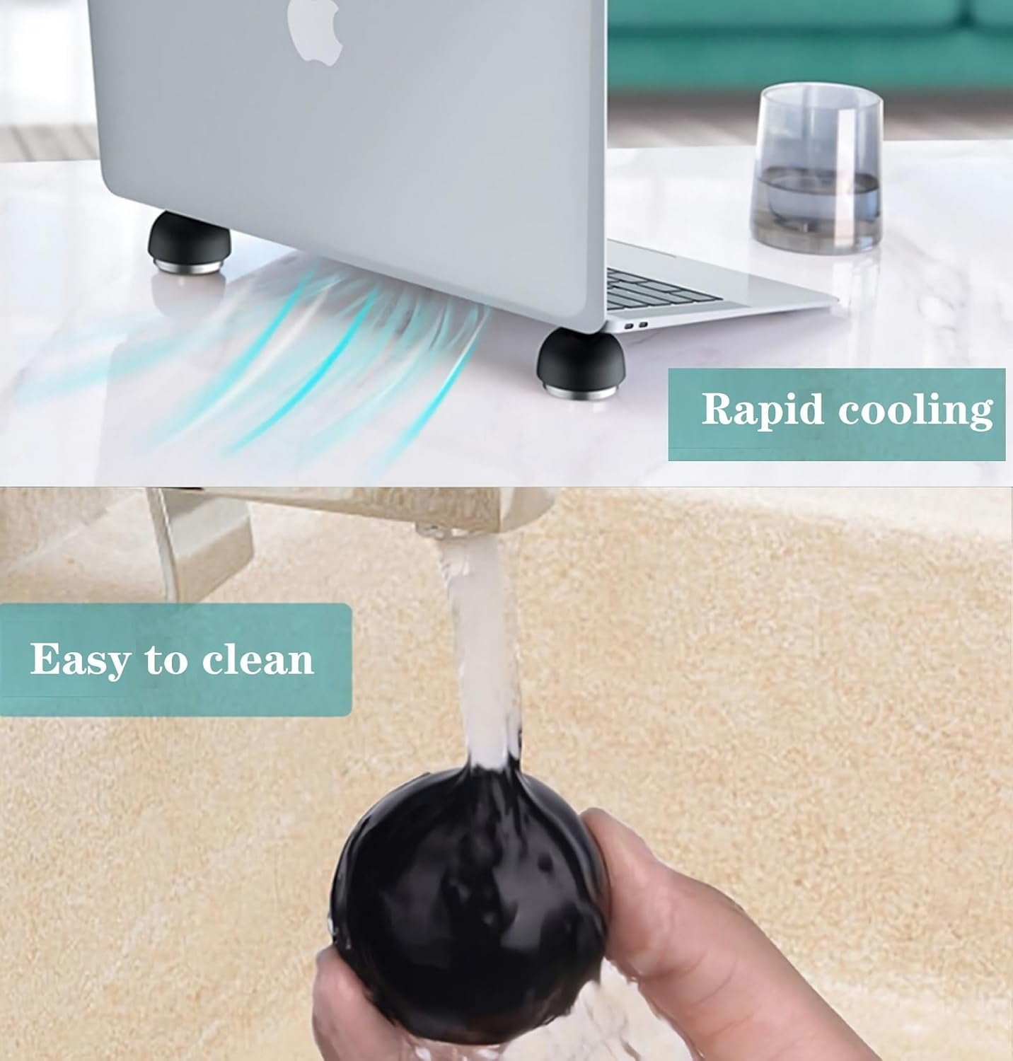 Laptop Cooling Pad,Small Stand Invisible Cooler Ball for Notebook Computer