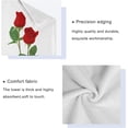 thumbnail image 3 of GZHJMY Bath Towel Sets for Bathroom Hand Towels Fingertip Towels Red Rose Flower Floral 3 Piece Decorative Soft Cotton Absorbent, 3 of 6