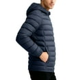 thumbnail image 2 of UVEASISHA Winter Down Jackets for Men Waterproof Lightweight Parkas Detachable Hooded Packable Puffer Jacket Thick Warm Quilted Coats with Pockets Blue M, 2 of 9