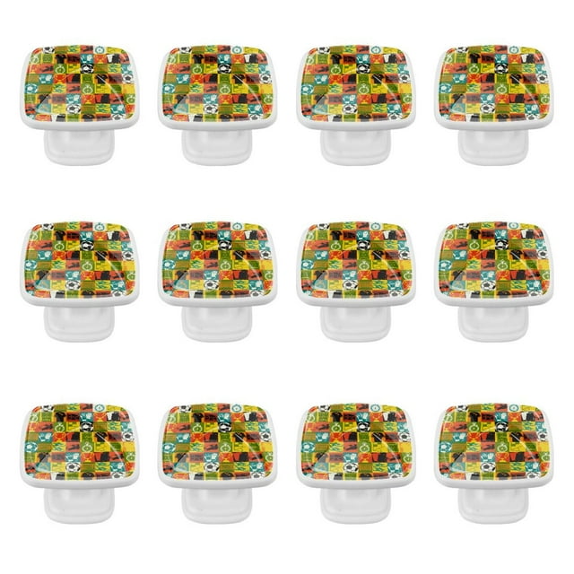 12 Pieces Drawer Pulls Handle Square Wardrobe Sports Element