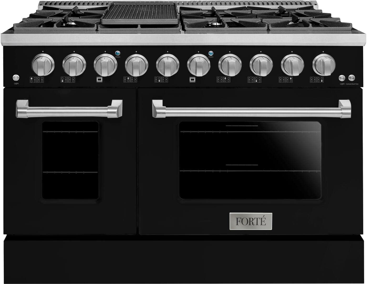 Forte FGR488BBB 48Inch Freestanding All Gas Range with Natural Gas in