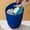 Blue, variant on Summer Ice Bucket Plastic Ice Bucket Beer Bucket Slanted Ice Bucket Champagne Bucket Ice Wine Bucket Ice Granule Bucket