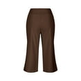 thumbnail image 6 of lmcalzta Yoga Pants Women Capris High Waisted Straight Leg Pants with Pockets Hiking Joggers Trousers, 6 of 7