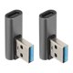 thumbnail image 5 of Adaptador USB a Tipo C ANGGREK Aleación de Aluminio 2 Piezas, 5 of 8