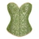 thumbnail image 4 of Tops de corsé Prolriy para mujer, conjuntos de top de corsé con bustier para mujer, faja de cintura de satén negro, tops góticos de talla grande, tops de mujer verdes XXXXXXL, 4 of 4