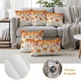 thumbnail image 6 of Pumpkins Fall Outdoor Waterproof Pillow Covers, Thanksgiving Orange Maple Leaf Decorative Square Throw Pillowcase Sofa Cushion Sham for Patio/Couch/Chair, 26"x26" 2 Pack, 6 of 8