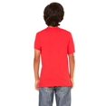 thumbnail image 2 of The Bella + Canvas Youth Jersey Short Sleeve T-Shirt - RED - S, 2 of 3