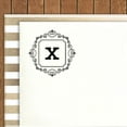thumbnail image 4 of Printtoo Monogramme Initial R-40 avec Bordure Tourbillon Carrée et Alphabet, Tampon en Caoutchouc pour Bureau, 4 of 5