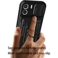 thumbnail image 2 of for Xiaomi Redmi A1 Case Sliding Window Case with Card Holders, Cover with Slide Camera Protection Built-in Magnetic Kickstand Case for Xiaomi Redmi A1 LJK Black, 2 of 8