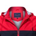thumbnail image 5 of IROINNID Men's Hoodie Storm Jacket Long Sleeve Color Block Leisure Contrasting Color Warm Windproof Pocket Motorcycle Jacket, 5 of 6