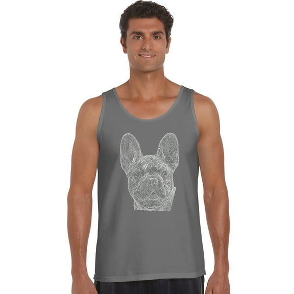 LA Pop Art Men's Word Art Tank Top - French Bulldog