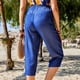 thumbnail image 4 of Puntoco Pantalones Casuales De Color Sólido Con Cintura Elástica A La Moda Para Mujer, Pantalones Casuales Sueltos, Azul S, Regalo Para Damas, 4 of 9