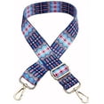 thumbnail image 1 of Nvzi Correa de bolso de mano de longitud ajustable Correa de repuesto de lona multicolor estilo guitarra Correa cruzada, 1 of 4