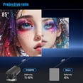 thumbnail image 4 of Proyector Inteligente 4K con WiFi 6 y Bluetooth 5 Android 11 Portátil Visualización 130 Pulgadas, 4 of 7