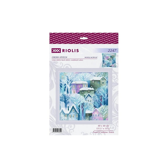 Riolis Cross Stitch Kit Panel/Cushion Town