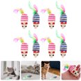 thumbnail image 1 of Minkissy 8Pcs Mouse Shaped Cat Toys Assorted Color Sisal Exercise Increase For Indoor Cats, 1 of 6