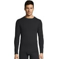 thumbnail image 1 of Hanes Men's Thermowool Crewneck Black 2XL, 1 of 3