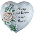 thumbnail image 2 of Always and Forever in Our Hearts Outdoor Memorial Garden Stone - 8", 2 of 5