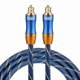 thumbnail image 1 of Emk Lsyj-a 1,5 m Od6.0mm cabeza de metal chapado en oro Toslink macho a macho cable de audio óptico digital Afortunado Sencillez, 1 of 3