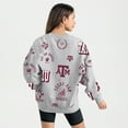 thumbnail image 2 of Women's Gameday Couture Gray Texas A&M Aggies Always on Repeat Fleece Sweatshirt, 2 of 4