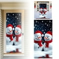 thumbnail image 2 of Cubierta decorativa para puerta con muñeco de nieve navideño Tapiz decorativo Cortina para puerta de fiesta navideña Tapiz Cubierta para puerta Decoración para fiesta navideña, 2 of 7