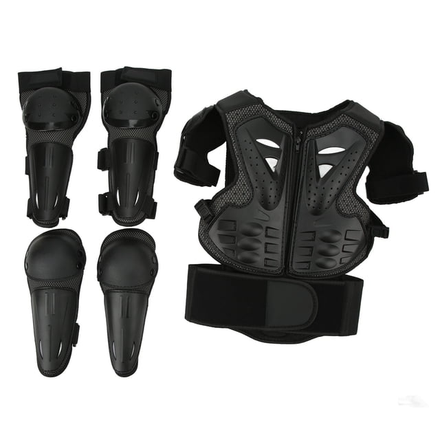 Traje de armadura de motocicleta para niños, 5 piezas de protección para motocicletas para niños, equipo de moto de cross para niños, equipo de protección de motocross para niños, calidad en la que puede confiar