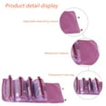 thumbnail image 3 of Hanging Roll Up Travel Toiletry Bag for Women, Makeup Bag Travel Organizer Cosmetic Bag-Purple, 3 of 5
