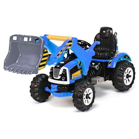 Costway Kids Ride On Excavator Truck 12V Battery Powered Front Loader Digger Blue price history on PriceWatchPro