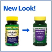 Spring Valley Melatonin Tablets Sleep Support Dietary Supplement, 5 mg, 120 Count
