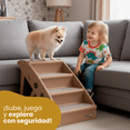 thumbnail image 4 of Escalera para Perros plegable MascoAmigo | Rampa con Escalones Antideslizantes | Uso Interior y Exterior | Acceso a Sofá, Cama o Auto | Polipropileno Resistente | Portátil y Compacta | Café, 4 of 8