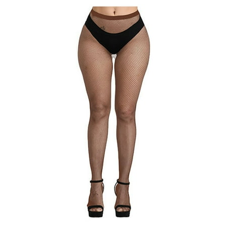 

ELENXS Women Fashionable Suspender Pantyhose Socks Hole Design Fishnet Tights Socks