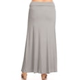 thumbnail image 3 of MOA COLLECTION Plus Size Pencil Skirt - Sexy High Waist, Solid Color, Knee Length, 3 of 4