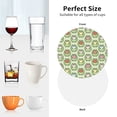 thumbnail image 6 of Fuzoiu Cute Chubby Frog Print Leather Coasters Set,Drink Coasters Set of 4,for Tabletop Protection, Durable PVC Coasters,Home Décor and Housewarming Gift-Round Shape, 6 of 6