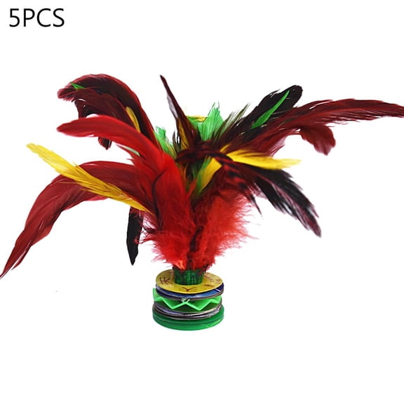 5 Pcs Kick Shuttlecock Colorful Chinese Jianzi Foot Sports Outdoor Toy Game