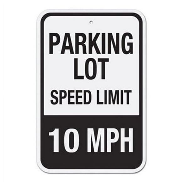 Size: 16" x 12" - Parking Lot Speed Limit Metal Signs 10 MPH