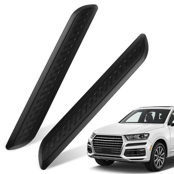 Milisten 2Pcs Car Bumper Guard Black Carbon Fiber Texture Easy Install Front and Rear Protector