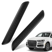Milisten 2Pcs Car Bumper Guard Black Carbon Fiber Texture Easy Install Front and Rear Protector